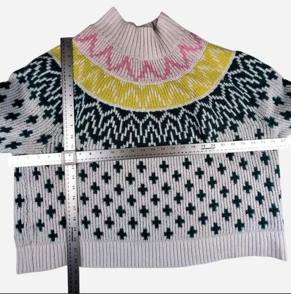 Old Navy Go-Cycled Women's Nordic Scandi Inspired White, Pink, Yellow, Green XXL - Picture 5 of 6